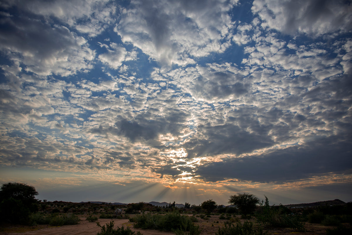Heaven Unfolding: Desert Skyburst by Andriette Pretorius