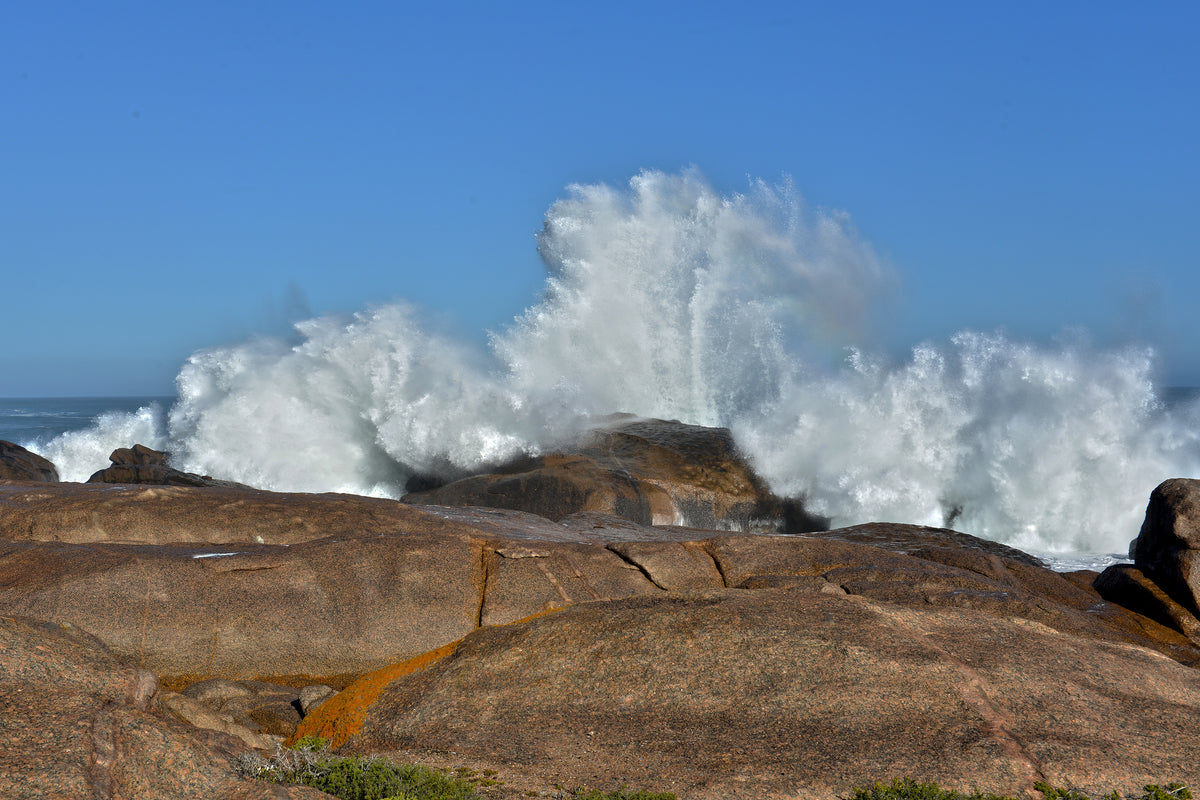 Ocean Thunder: Doringbaai Wave Crash by Andriette Pretorius
